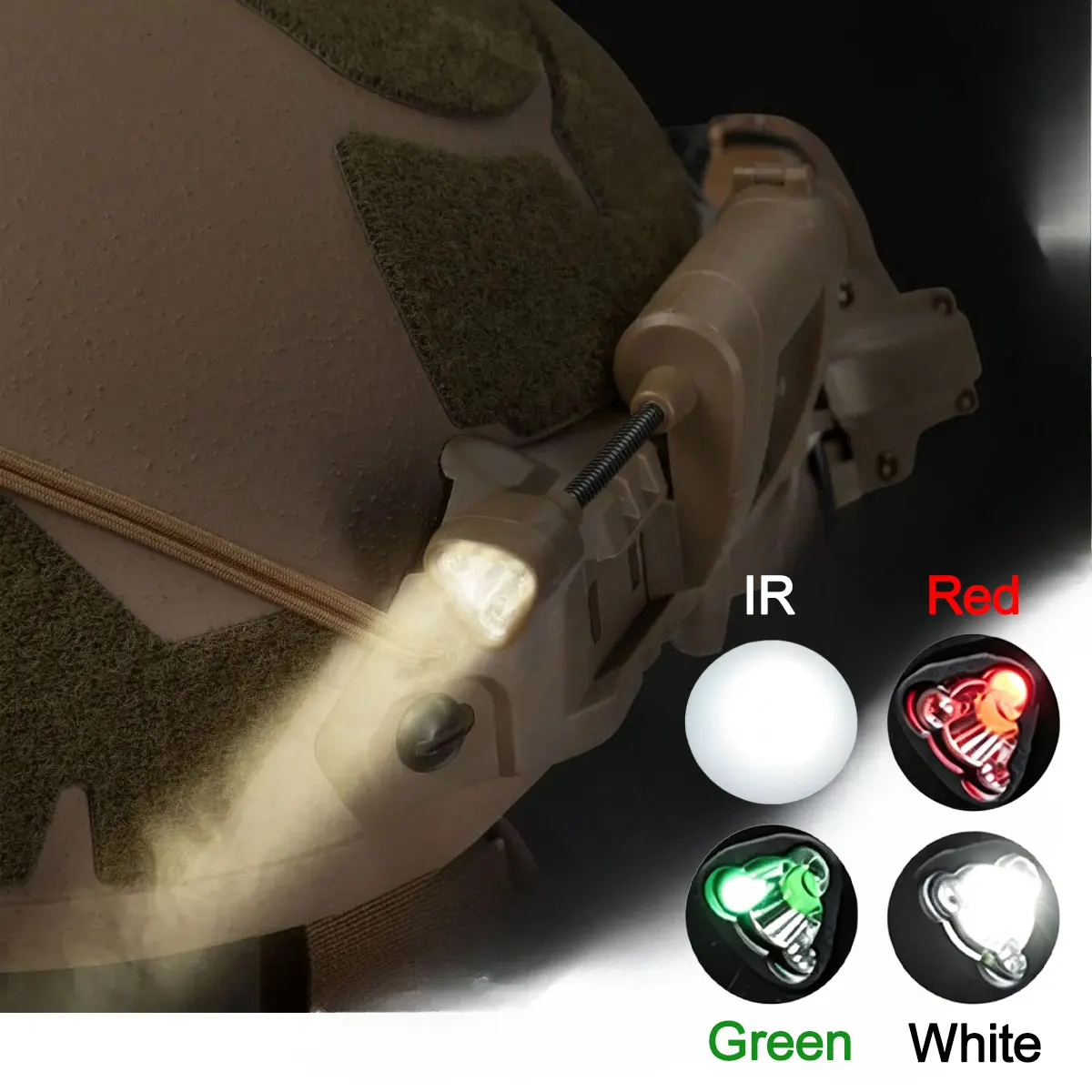 Tactical Helmet Flashlight MPLS CHARGE 3 Modes Head LED Night Lighting Energy Saving Outdoor Hunting Headlamp