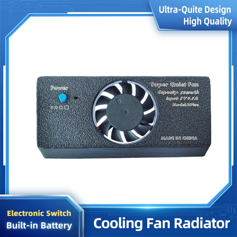 Camera Cooling System Ultra Quiet Live Broadcast Radiator Cooling Fan Radiator with Built-in Battery for A7M3 A6400 A6000 A7riii