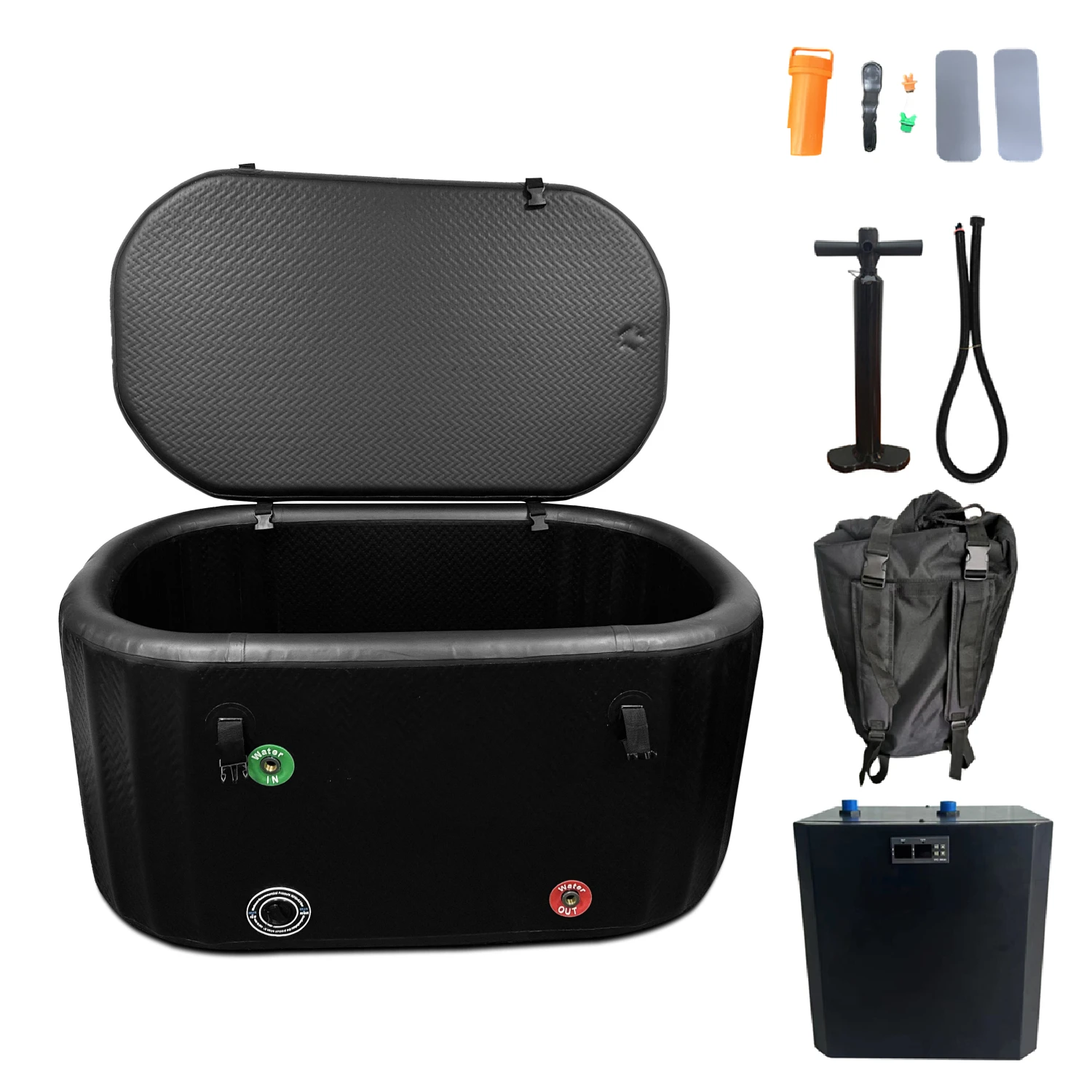Customized Color Inflatable Ice Bath Recovery Machine Ice Plunge Cold Baths