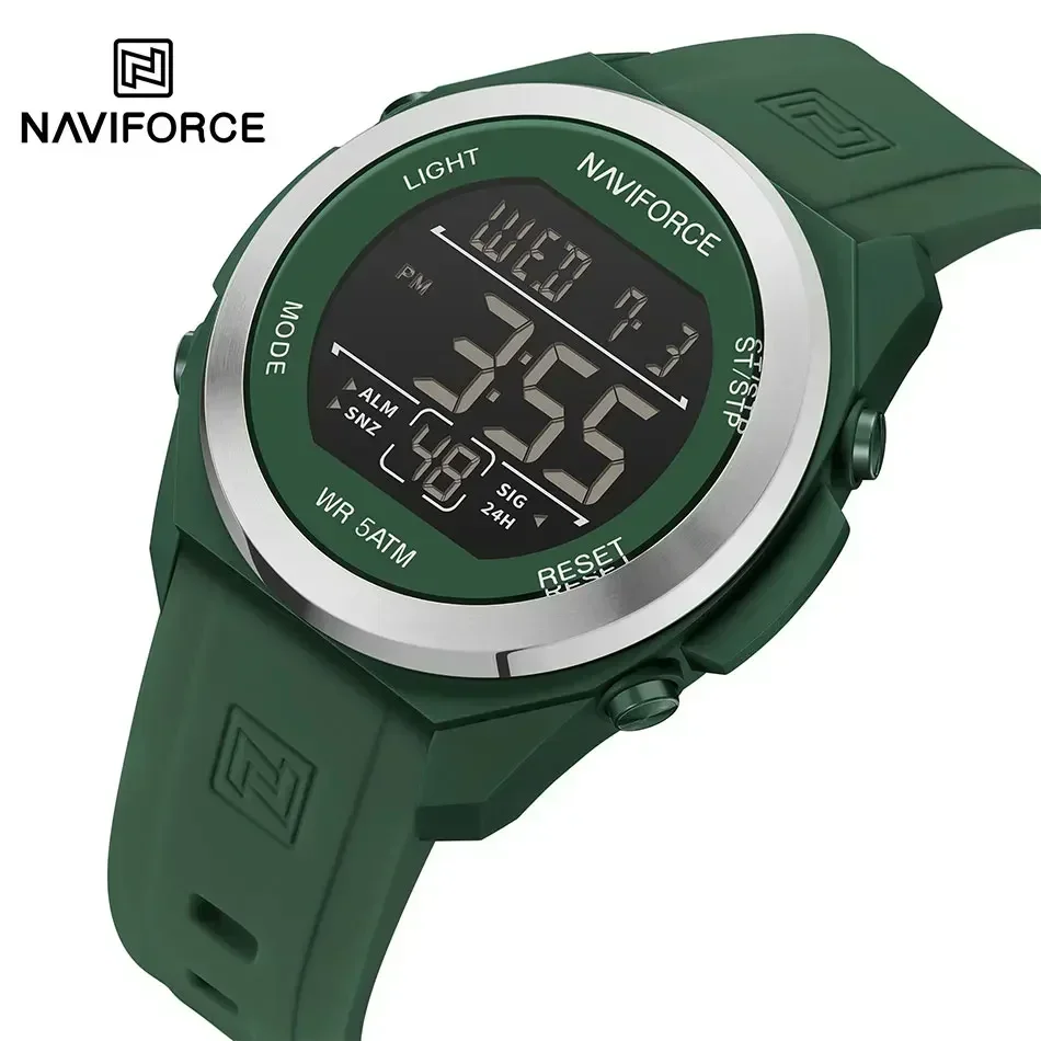 

NAVIFORCE Watches for Men Fashion Casual Sport 50M Waterproof Stopwatch Silicone Strap Watch Rubber Watch Relogio Masculino