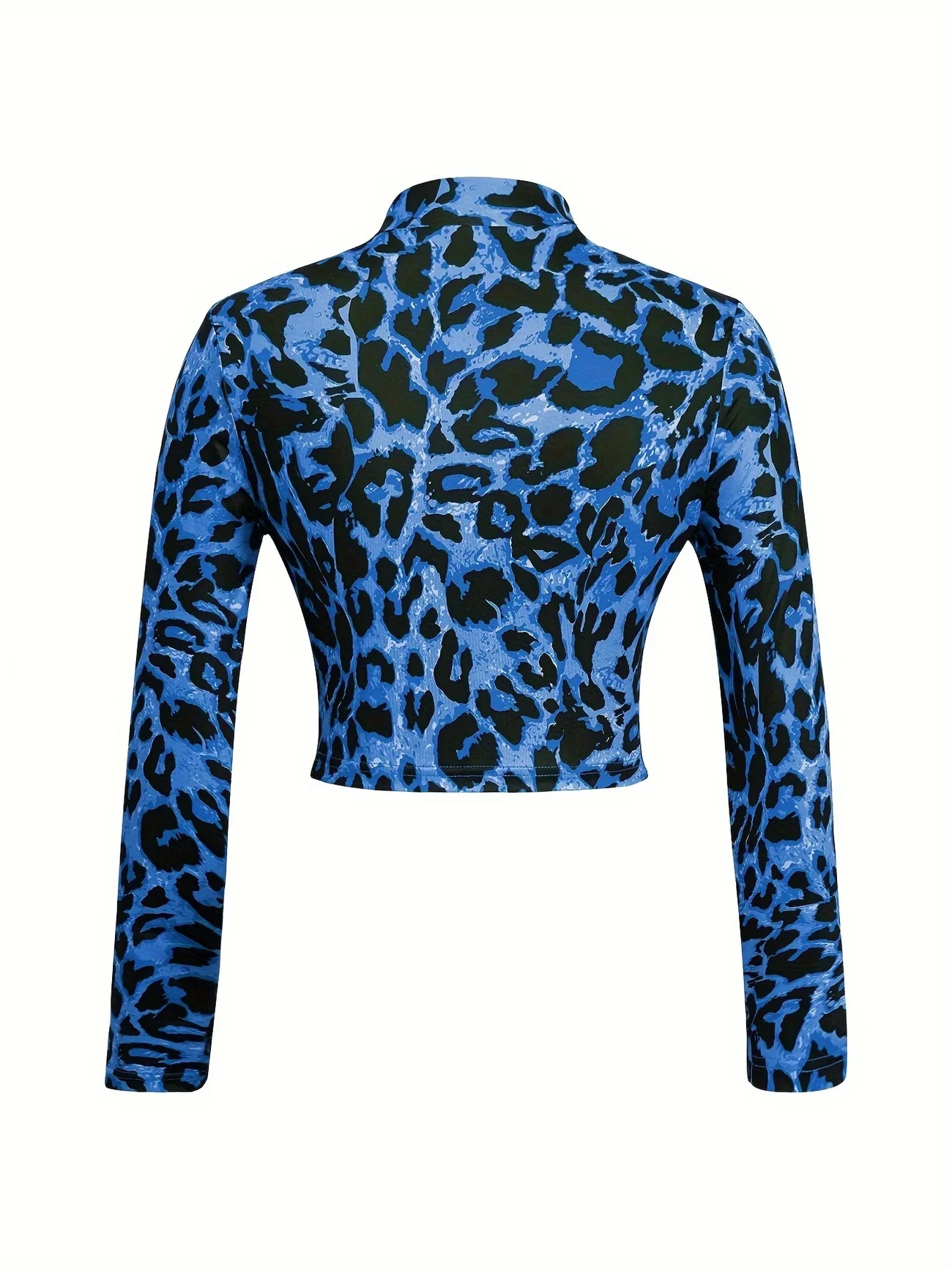 2026 Lässiges Leoparden-Sport-T-Shirt für Damen mit Grafikdruck, Langarm, Retro-Sportbekleidung, City-Break-Party-Karneval-Mode-T-Shirt – Detail 9