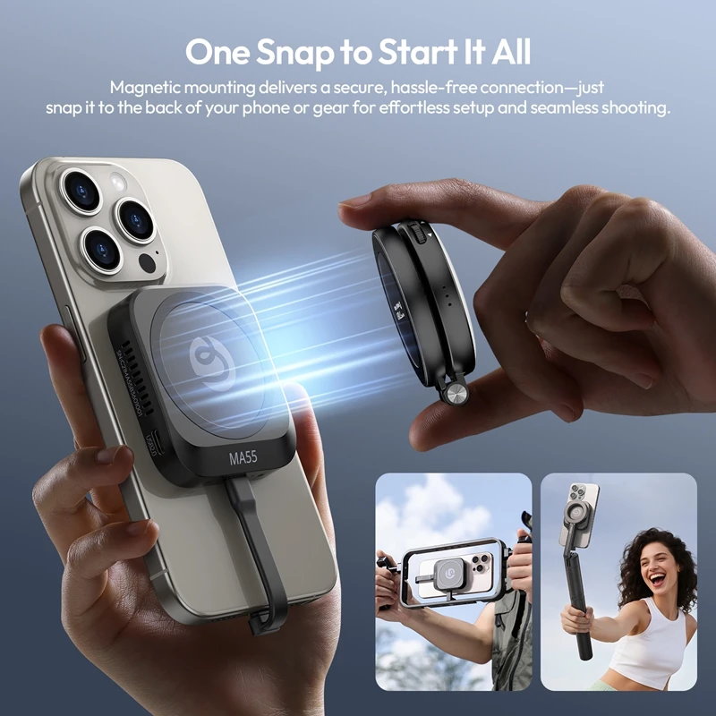 

Ulanzi MA55 Магнитный SSD-корпус Pro Storage 4K ProRes Запись 10 Гбит/с Передача Type-C Многопортовый для Windows для MacOS