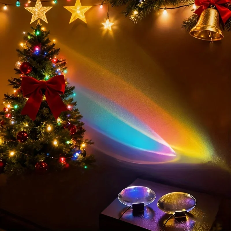 

Современная хрустальная настольная лампа «Ангельский глаз» с эффектом заката, ночник для спальни, прикроватный светильник, светодиодный светильник для домашнего декора