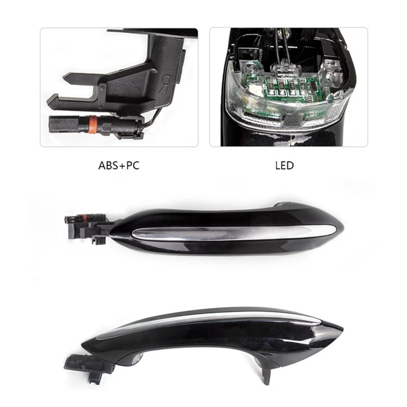 

Hot-A015-1 Set New High Quality Car Exterior Handles Door Handles F Chassis Door Handles With Lights For BMW 5 Series F10 F11 F1