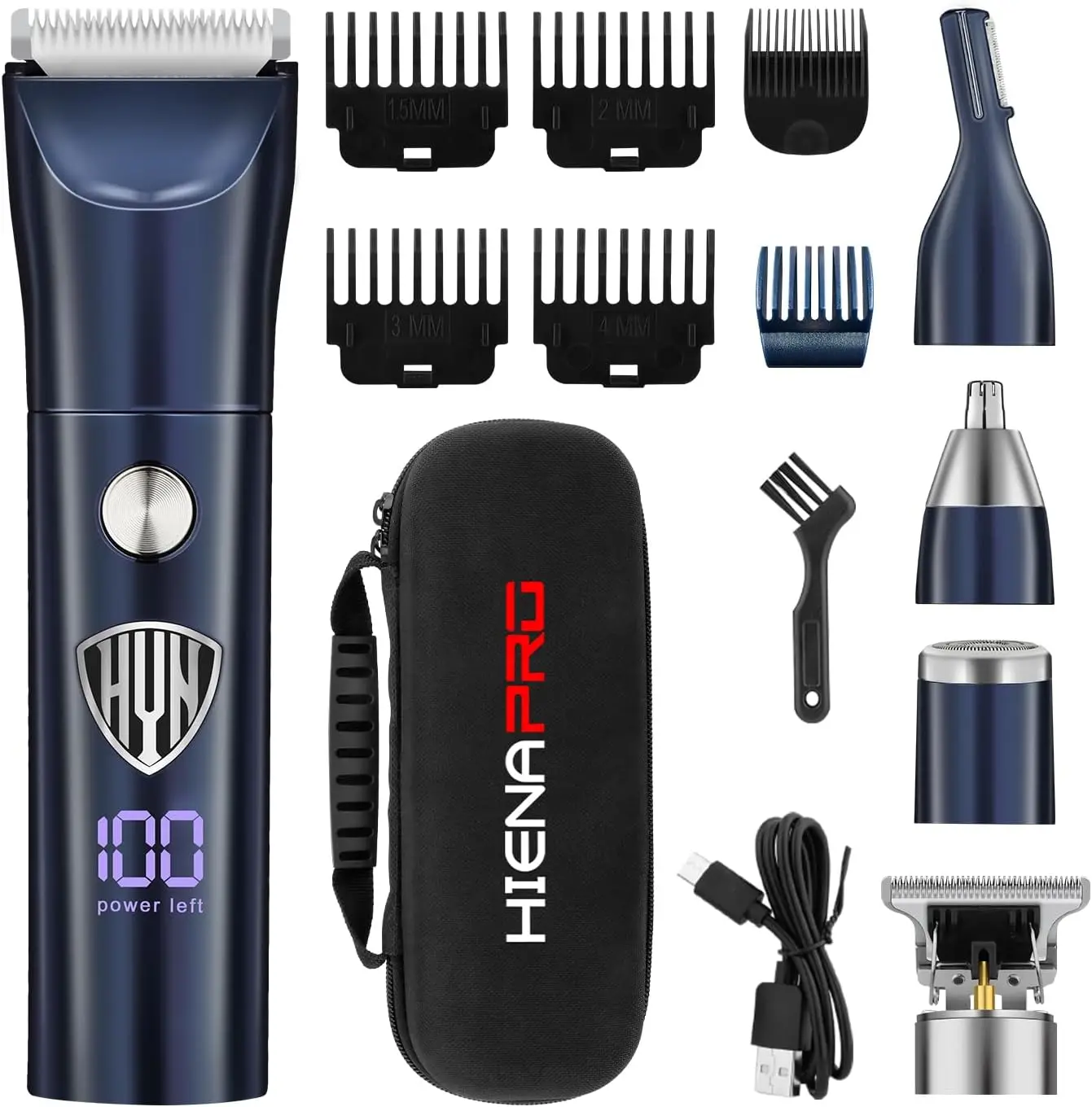 

5-in-1 Beard Trimmer for Men, Cordless Electric Hair Clippers & Grooming Kit, Facial Ear Nose Hair Trimmer – Perfect Gift for Me