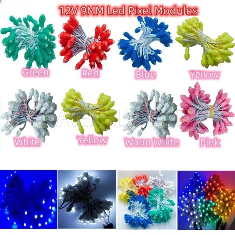50-500pcs 12V Single Color Led Module IP67 Led Light String Led PointLighting Advertisement Display For Christmas Festival Decor