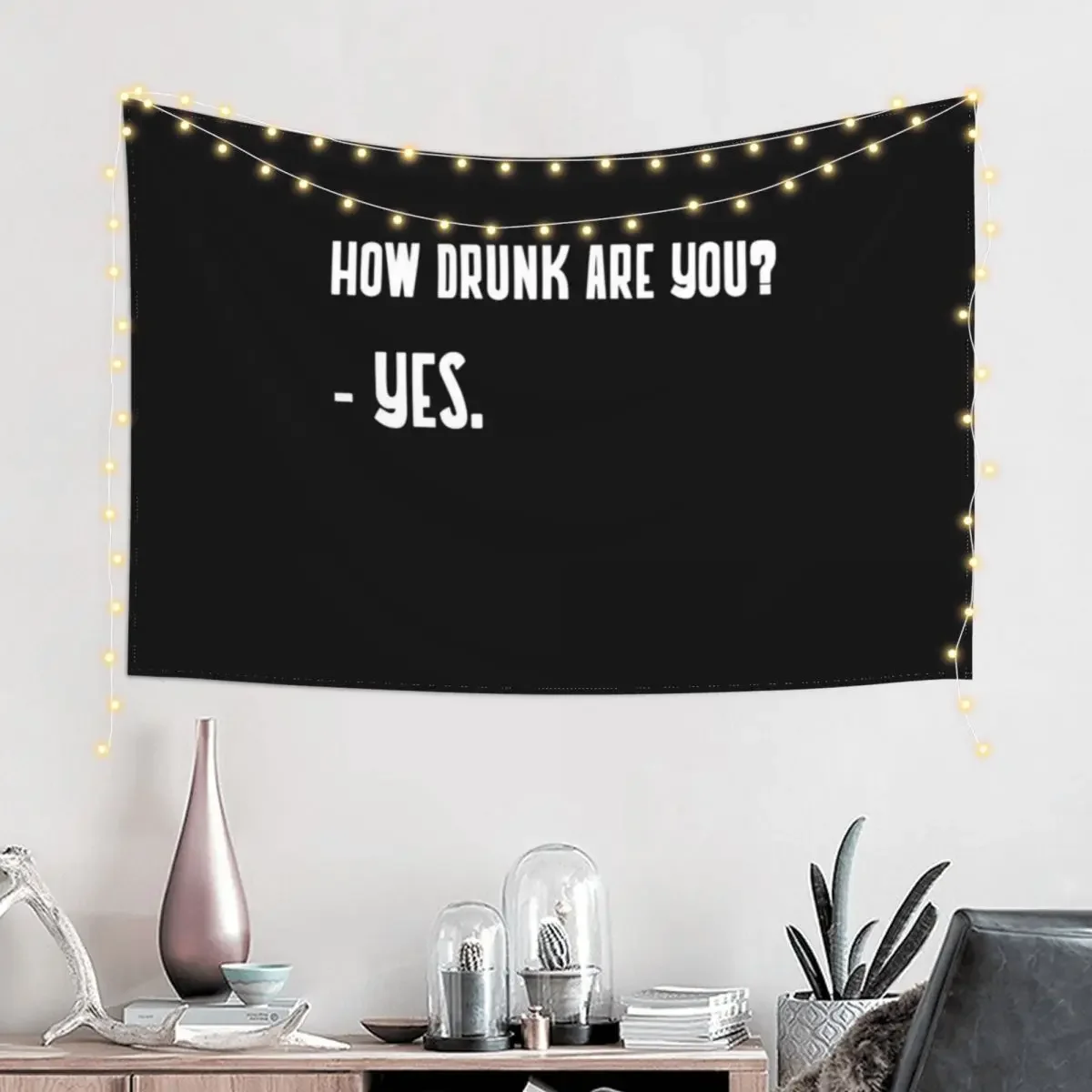 How Drunk Are You? Funny Tapestry Home Supplies Room Aesthetic Tapestry