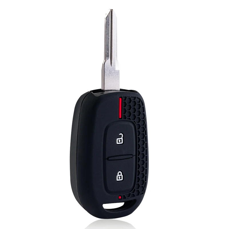 Funda de silicona para llave de coche, llavero para Dacia Duster Spring Logan Sandero Stepway Lodgy para Renault Scenic Master Dokker Duster