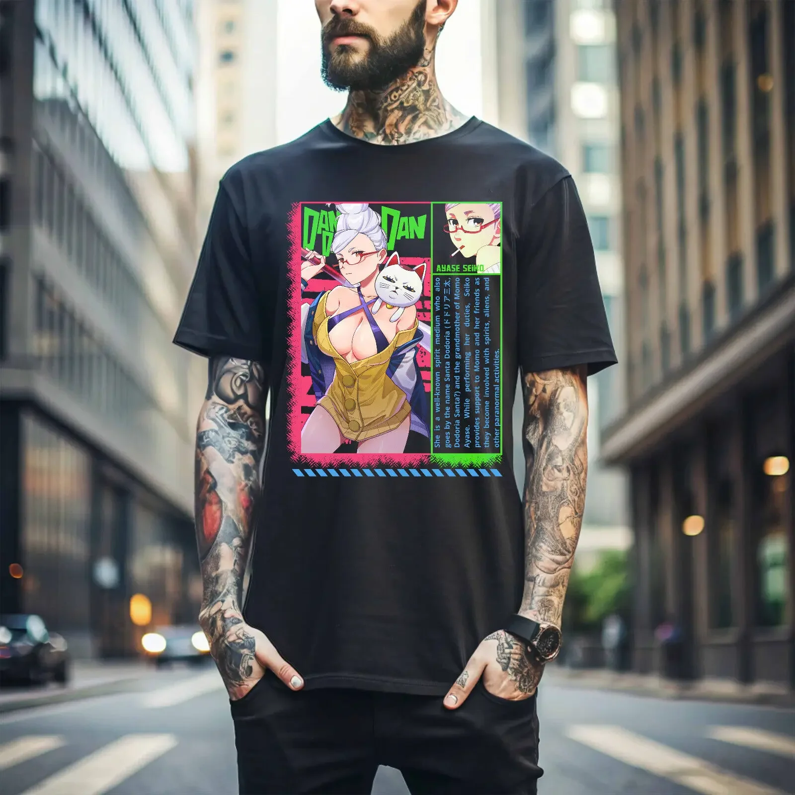 Seiko Ayase T-shirt Dandadan Cosplay Momo Anime Gift Exclusive Shirt All Size056