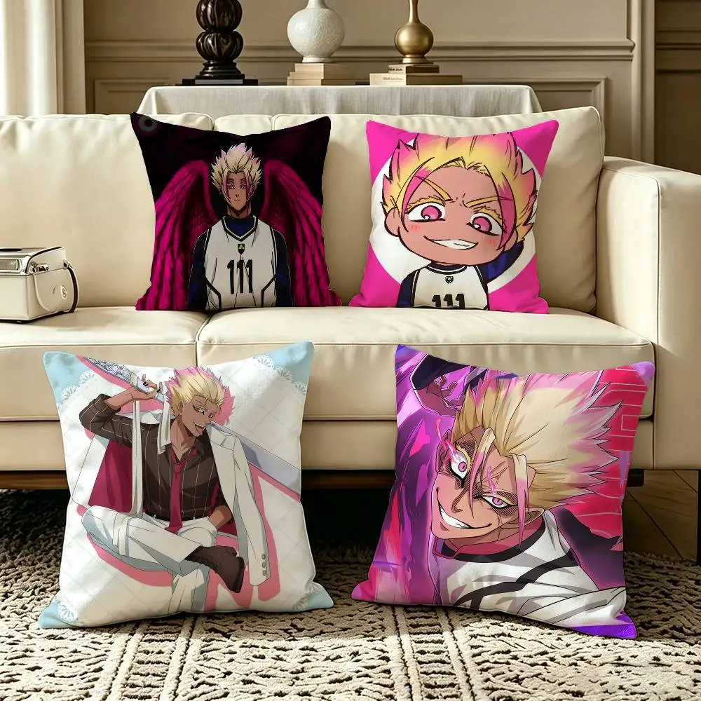 Anime Ryusei Shidou  Square Double-Sided printed Pillow Case Bedroom Bedside Pillow Sofa Cushion Cover