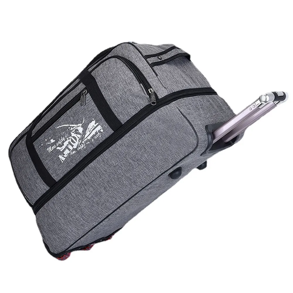 Oxford Cloth Travel Men's and Women's General Boarding Business Bag Out Waterproof Folding Luggage Bag Pull Rod Bag