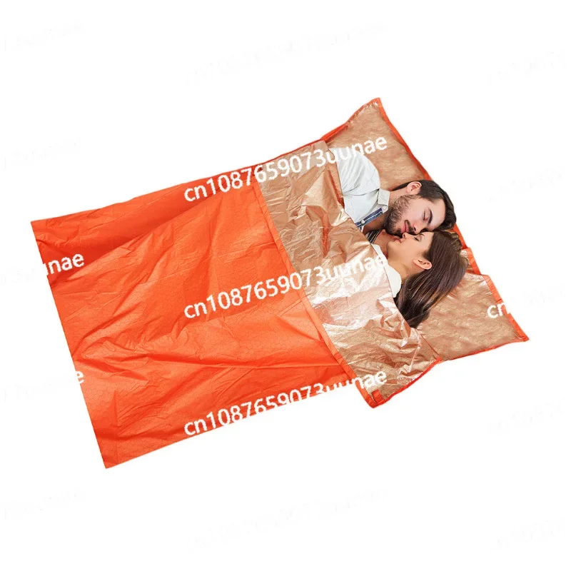 Outdoor Heated Sleeping Bag, Single and Double Stroke, Dirty Lining, Heat Insulation and Cold Prevention, Emergency Blanket