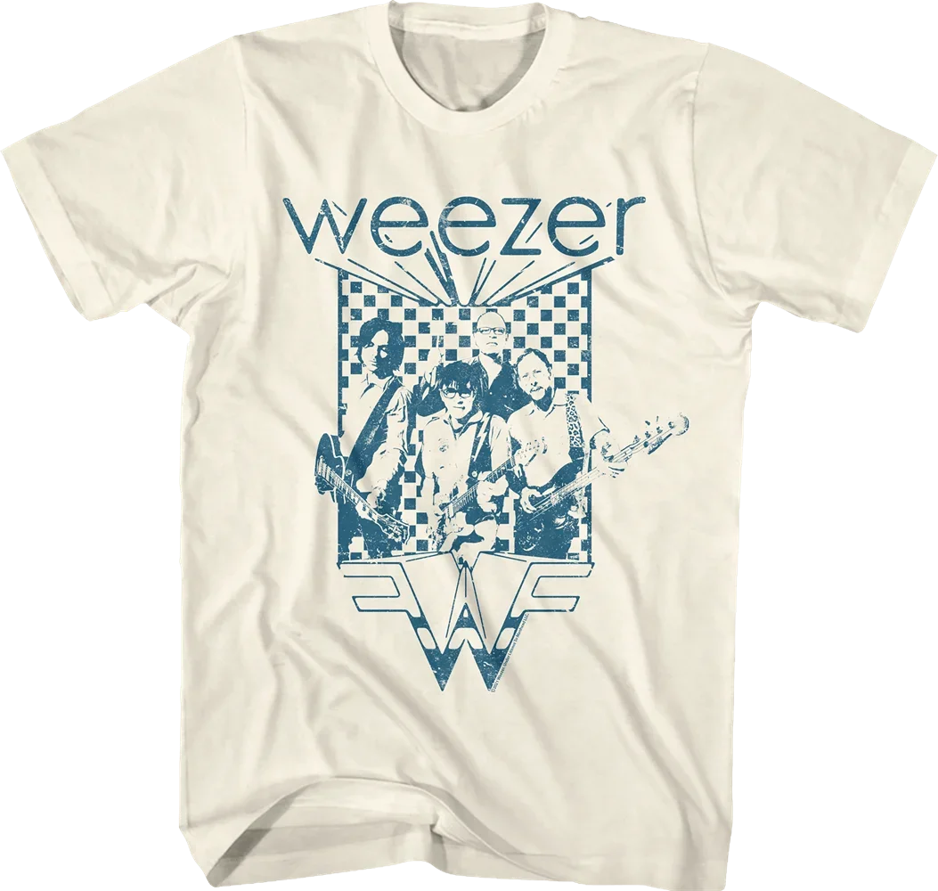 

Weezer T-shirts, men's and women's short-sleeved T-shirts, round-neck 100% cotton casual T-shirts, fashionable streetwear
