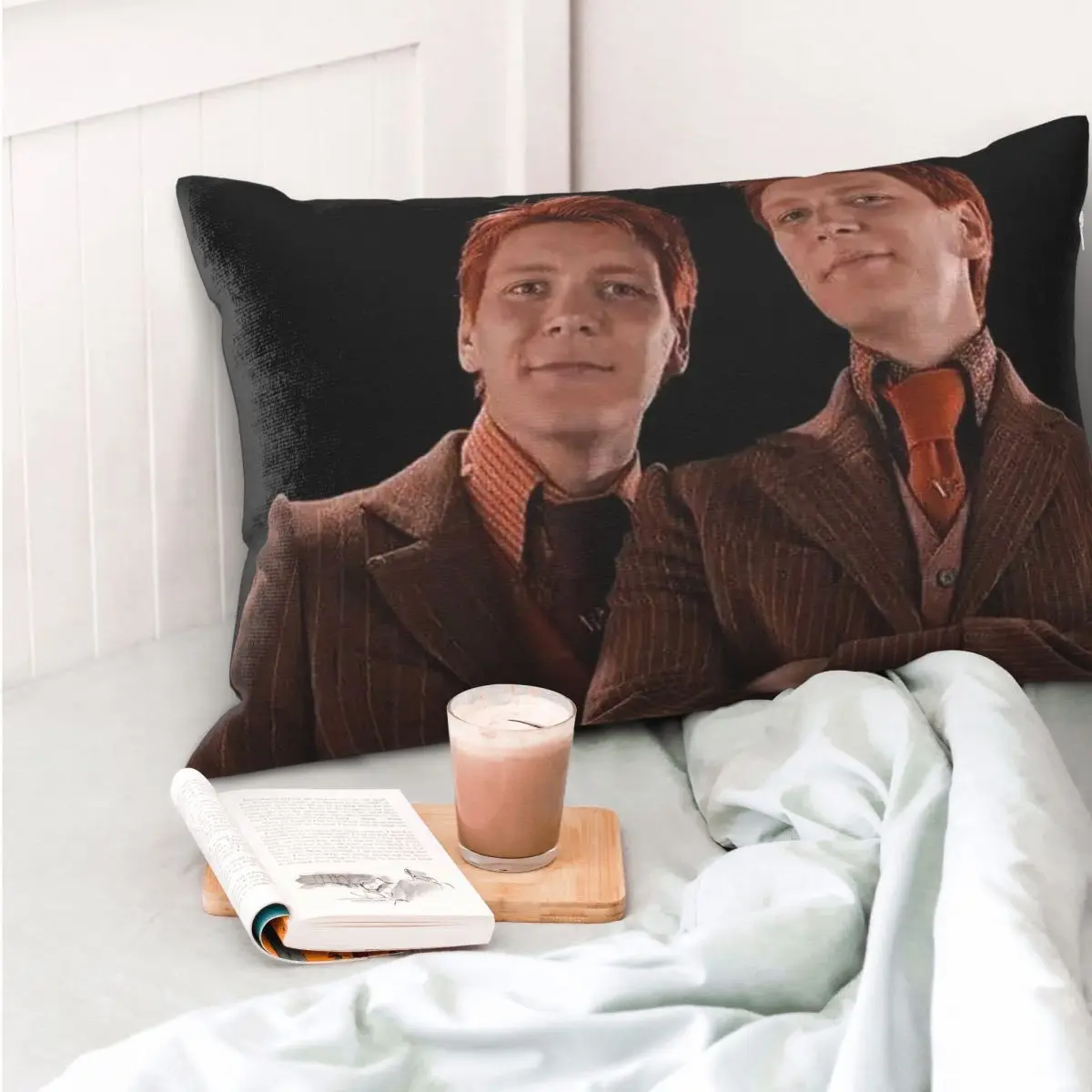 Weasley Twins Printing Fashion Rectangle Pillowcase Cushion Cover Decorative Bedroom Bed Home Comfort Throw Pillow