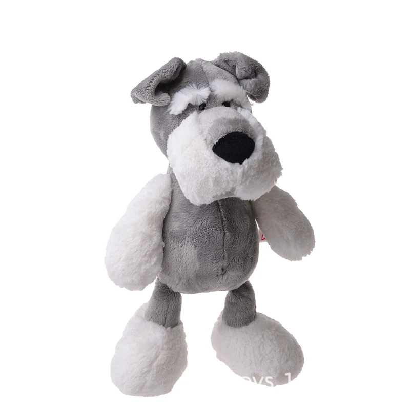 1pcs/lot 25/35/50cm Cute Stuffed Doll Jungle Brother Schnauzer Dog Plush Animal Toy Baby Doll Best Gifts for Kids