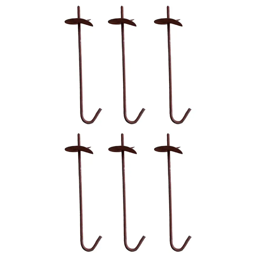 

Heavy Duty Reinforcing Steel Ground Anchor Stakes for Greenhouse Tent Canopies Shelter Fits Most Soil Types Prevent Wind Damage