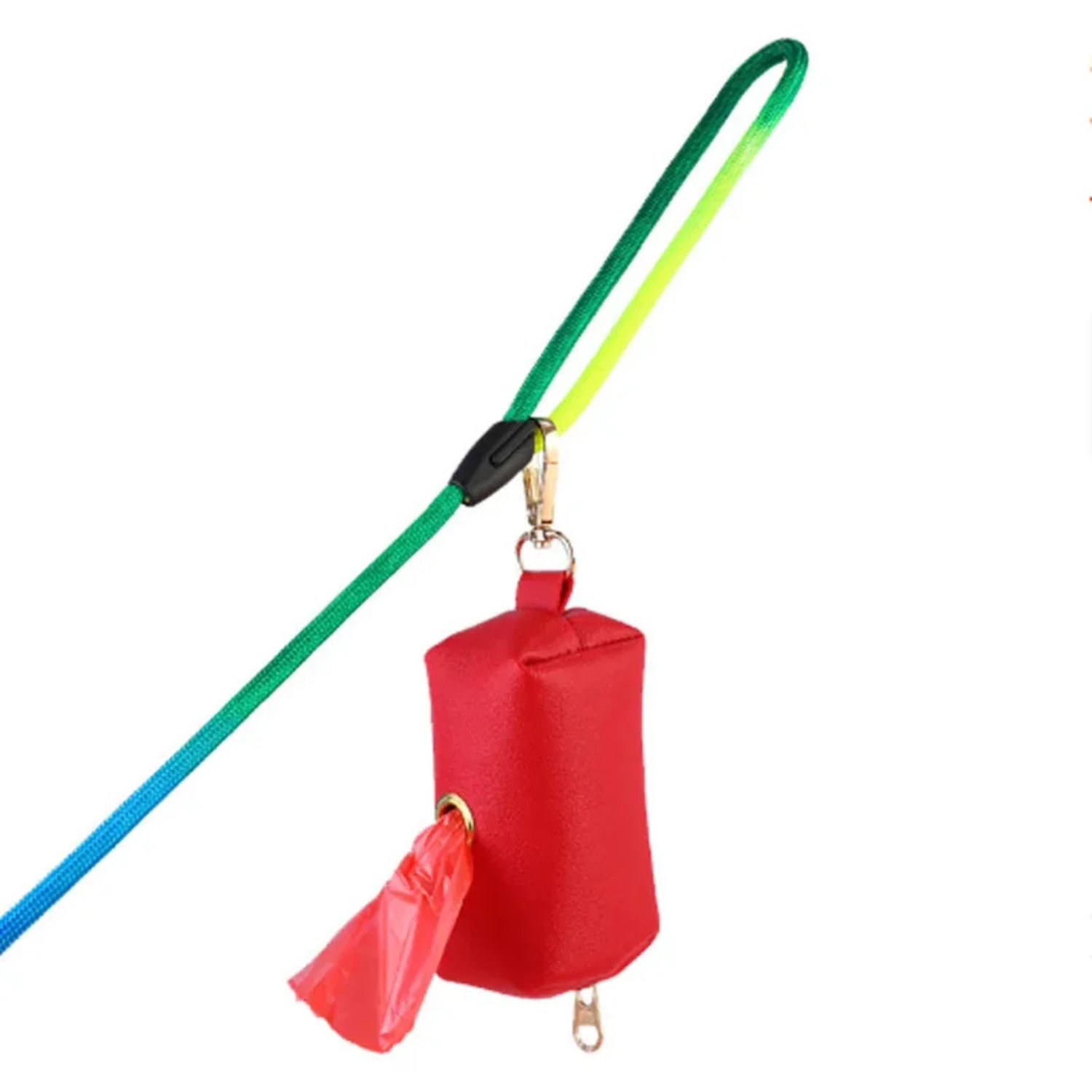 Dispensador De Saco De Resíduos De Cão De Couro, Suporte Resistente E Durável Com Clipe De Metal, Conveniente E Elegante, Essencial Para Proprietários De Animais De Estimação