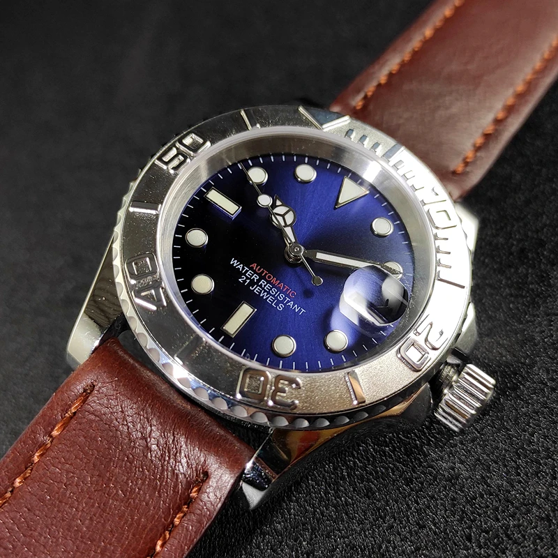 No standard automatic calendar mechanical men's watch yacht for Meiyoda movement 8215 diving fashion luminous yacht
