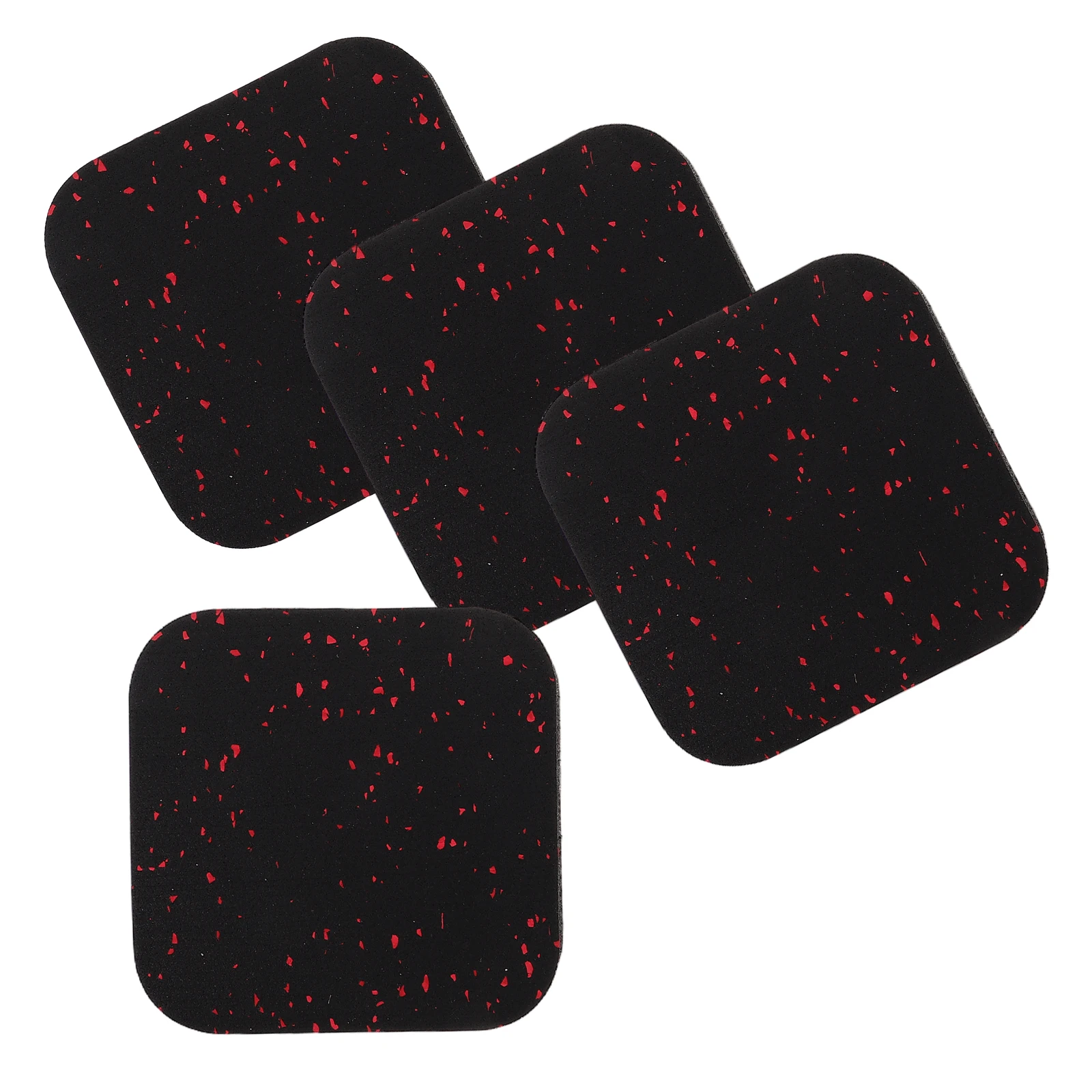 

4pcs Anti-Vibration Mats for Treadmill Gym Equipment Soundproof Cushion Floor Protectors Fitness Furniture Pad