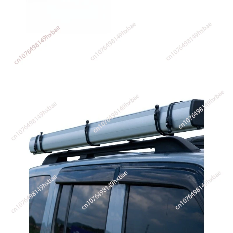 Aluminum Alloy Shell Waterproof and Sunscreen Car Side Canopy, Side Tent, Camping Black Rubber Car Side Sunshade
