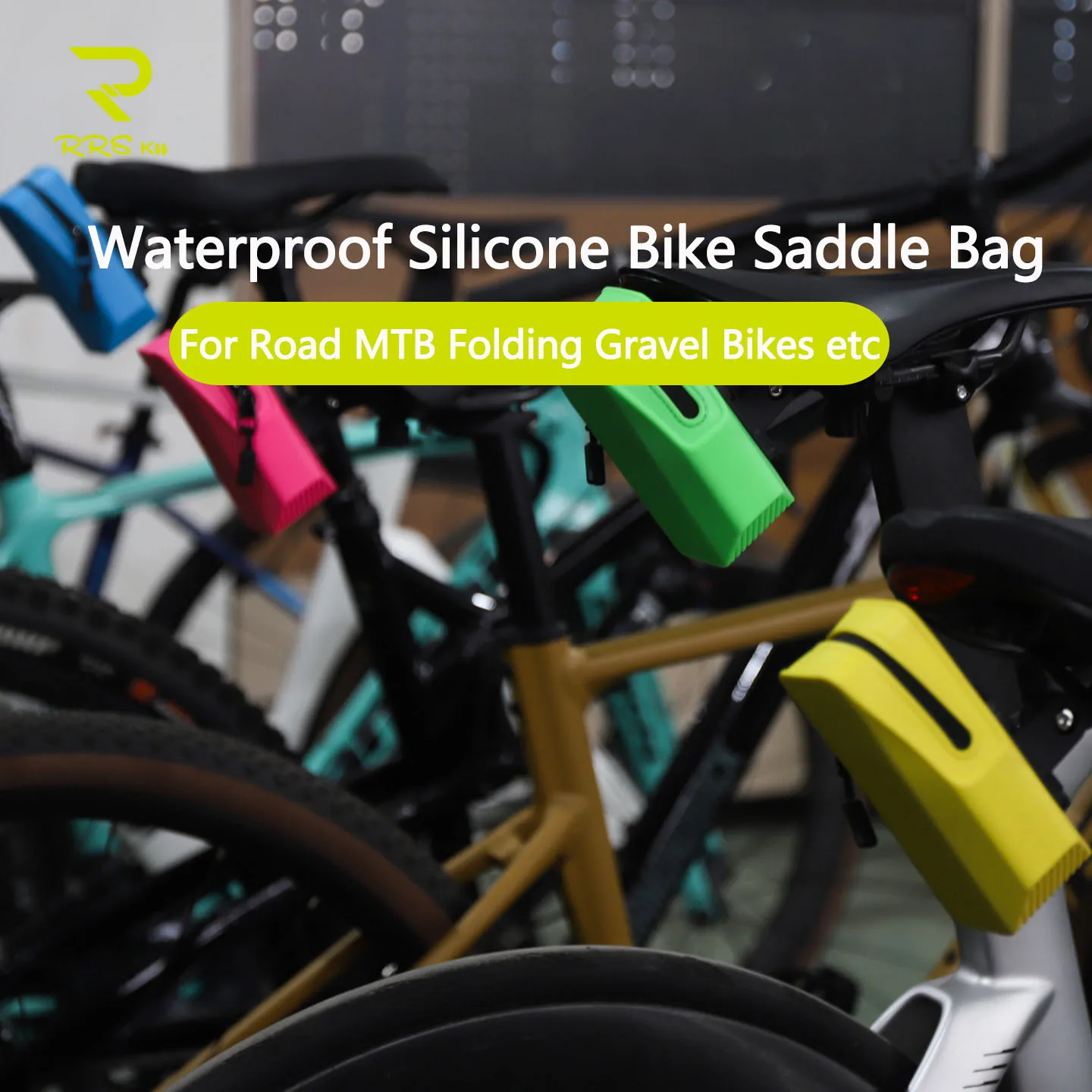 

RRSkit Multifunctional Bicycle Saddle Bag Waterproof Silicone Quick Release Bike Rear SeatBag Portable Cycling Storage Universal