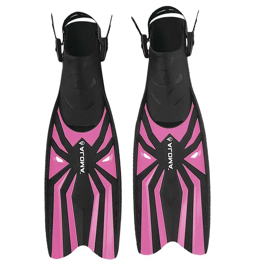 Comfortable Short Free Diving Soft Fin Powerful Open-Heel Snorkeling Flippers