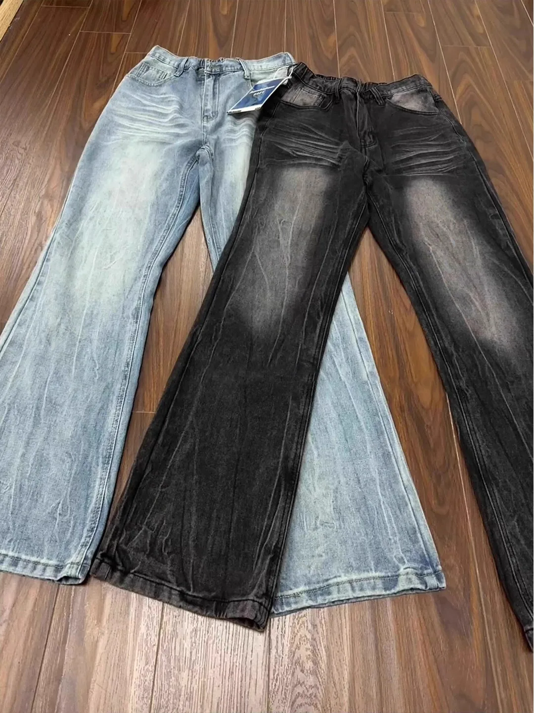 

Мужские джинсы Cleanfit American Slim Fit: летние, из денима, прямые, повседневные, с эффектом премиум-класса