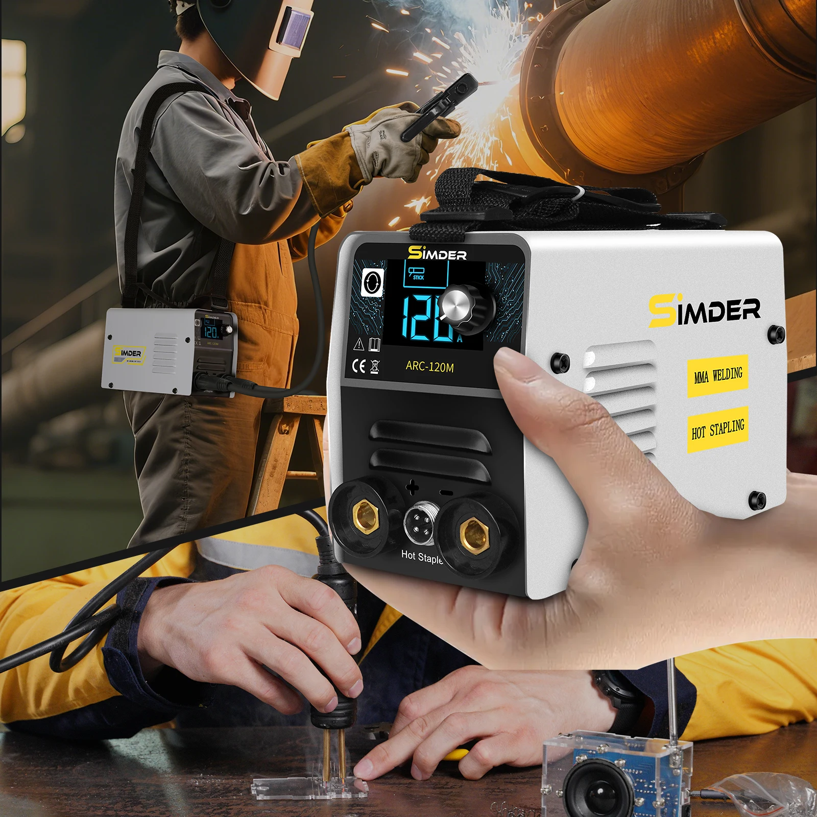 MIG لحام 200A البلازما القاطع لحام كومبو 10 في 1 ماكينة لحام متعددة المعالجات نبض MIG/الغاز MIG/Flux Core/HF TIG/ عصا/قطع #6