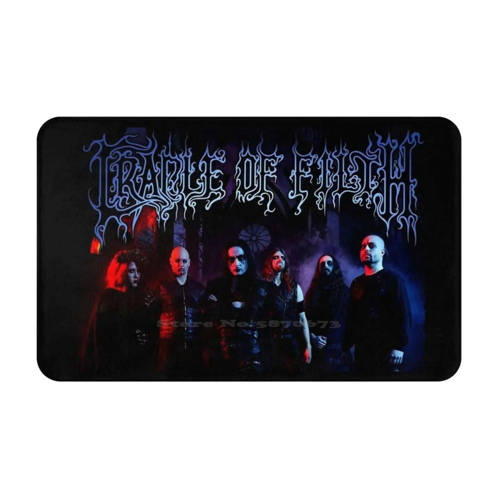 Crawling Chaos Soft Cushion Car Home Carpet Door Mat Cradle Of Filth Band Extreme Metal Gothic Metal Dani Filth