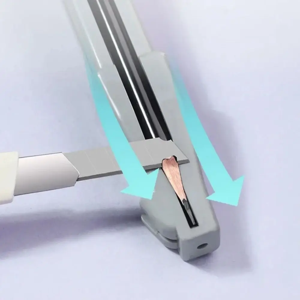 PP Wenkbrauwpotlood Slijpen Tool Eendenbek-vorm Grijs Wenkbrauwpotlood Shaper Cosmetische Potlood Slijpen Tool Makeup Tools