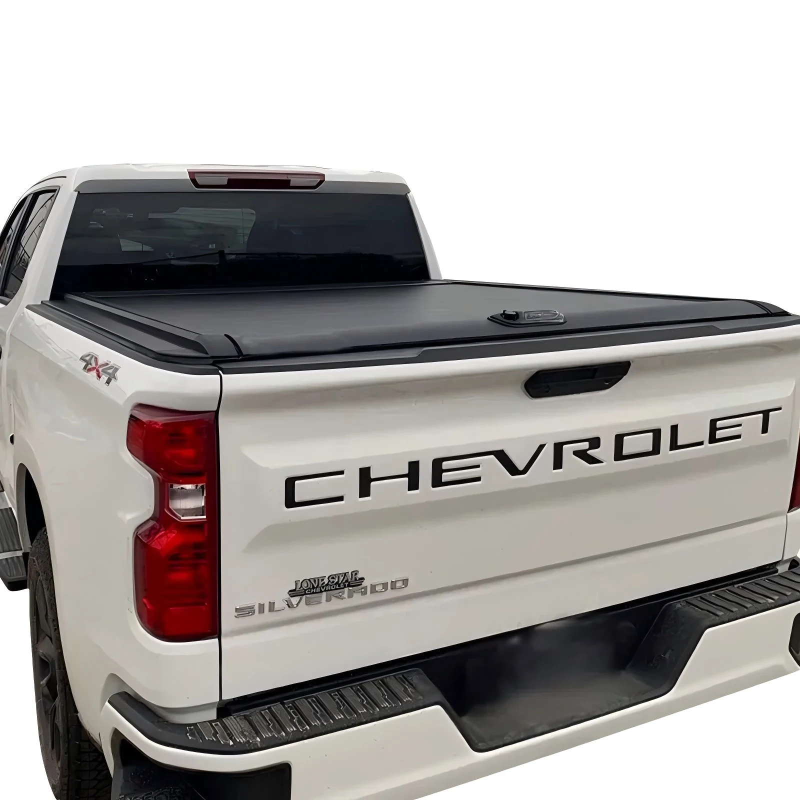 Truck Bed Retractable Lid Roller Back Accessories Hand Manual Pick Up Tonneau Cover for Chevrolet Silverado 5.8FT