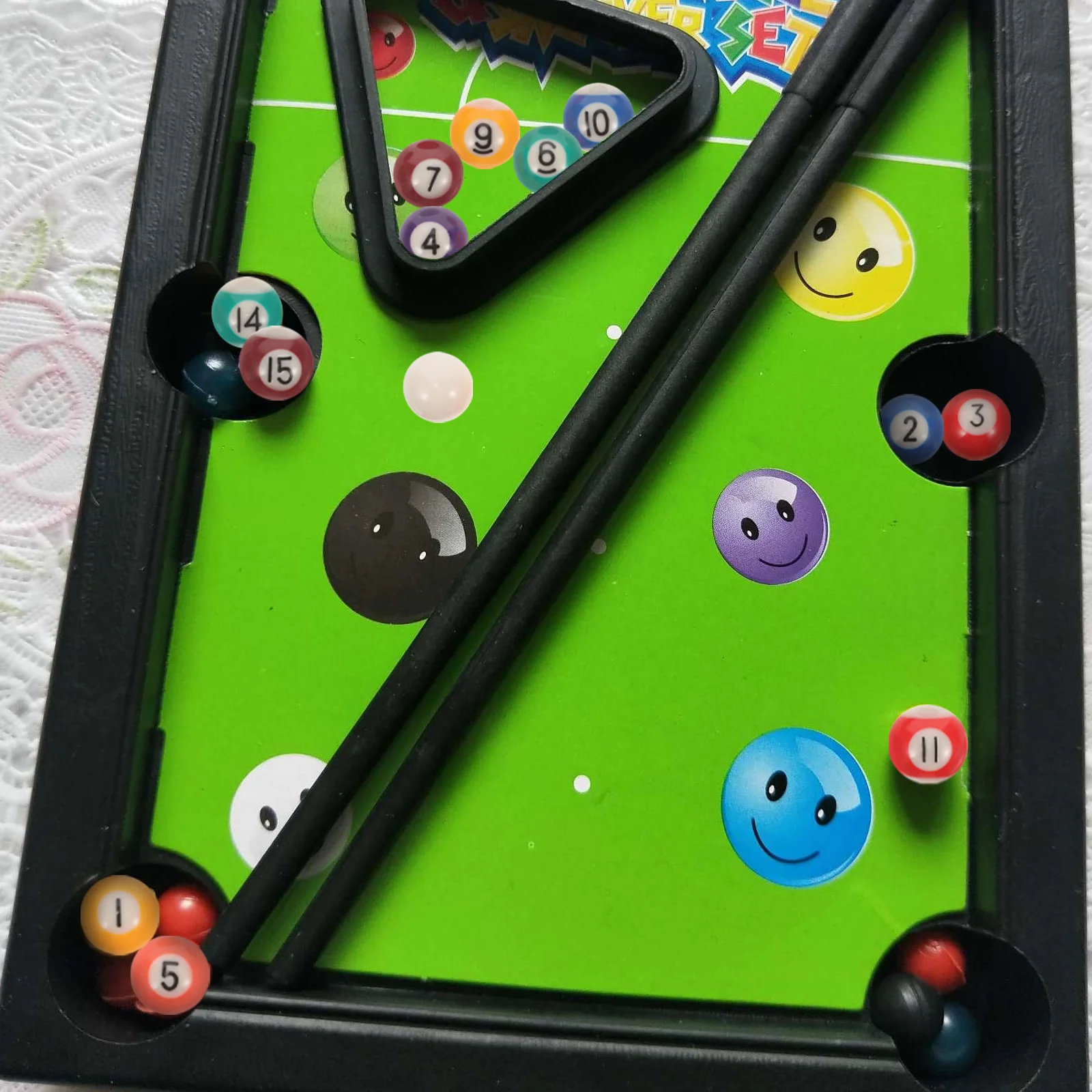 Ensemble de jouets de billard pour enfants, table en résine Ikpool, formation professionnelle, ménage