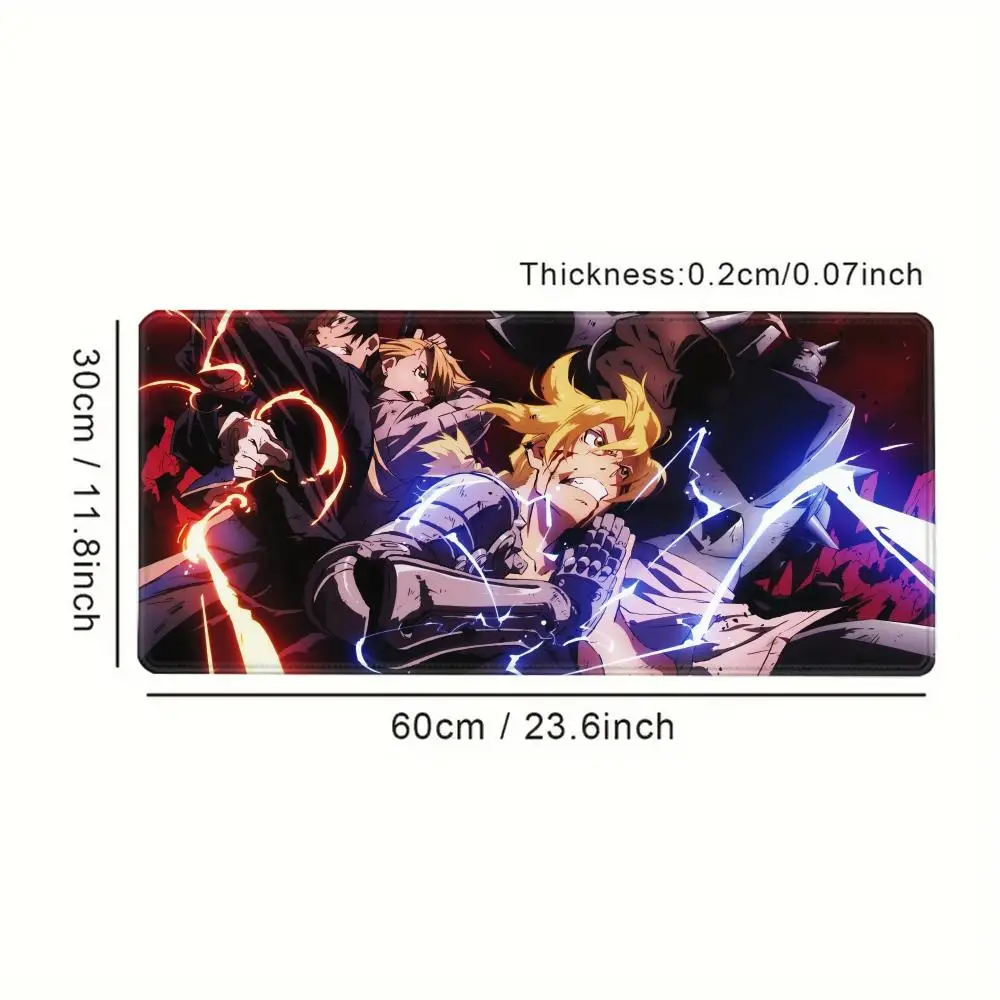 Fullmetal Alchemist Mouse Pad Gaming XL Custom HD Home Mousepad XXL keyboard pad Anti Slip Office Carpet Soft Computer Table Mat