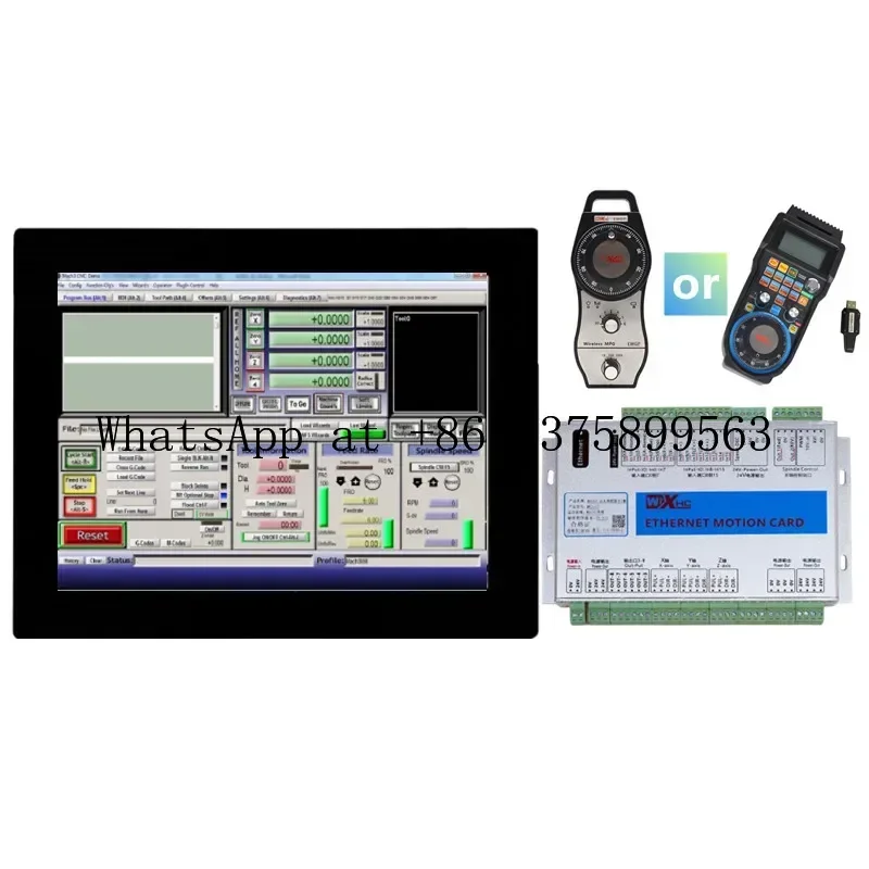 Complete Mach3 CNC Controller System Kit 15 Inch Touch Screen All-in-one PC Wireless MPG