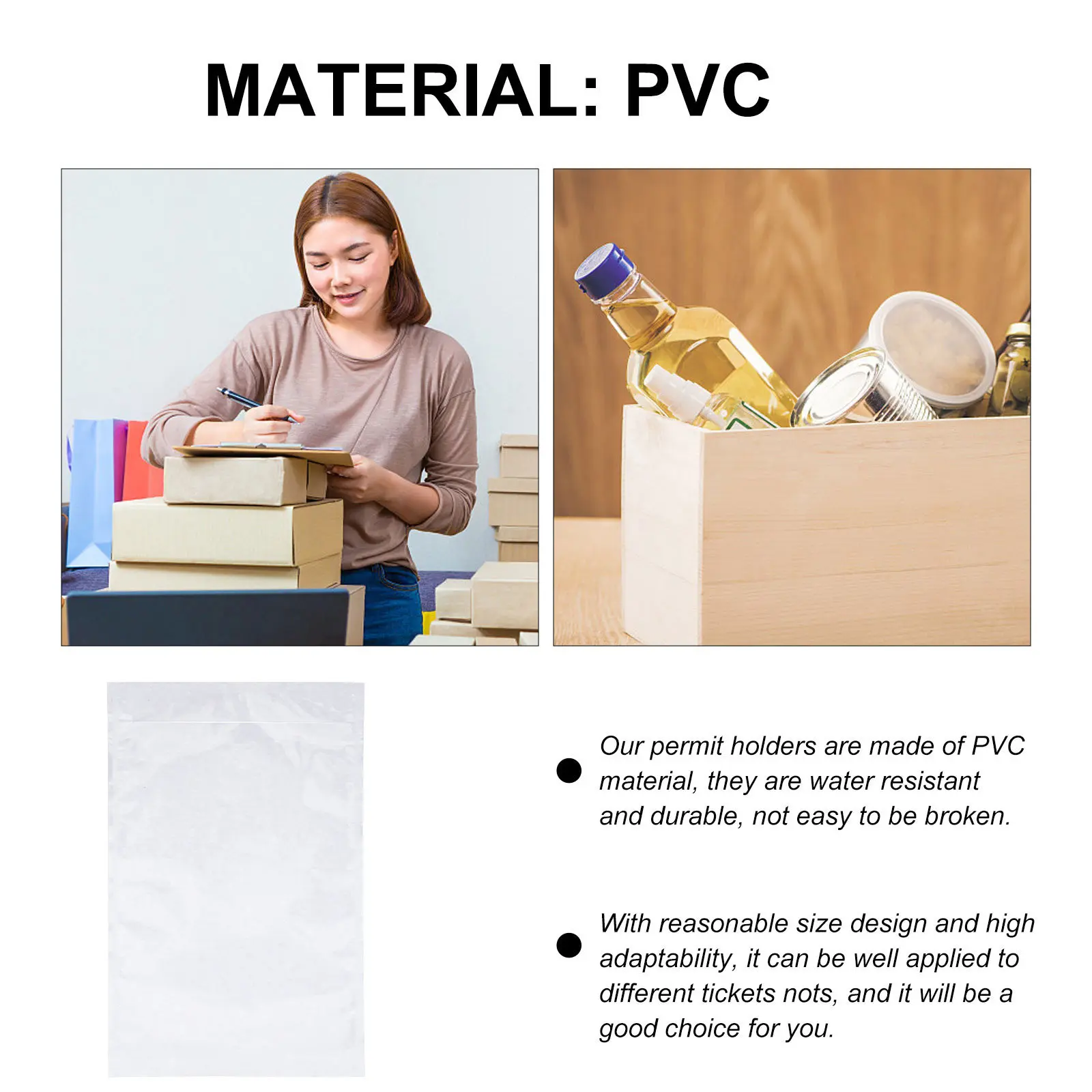 

100 шт. прозрачных самоклеящихся защитных пакетов для этикеток доставки, обеспечивающих надежную идентификацию посылок и упаковочную накладную