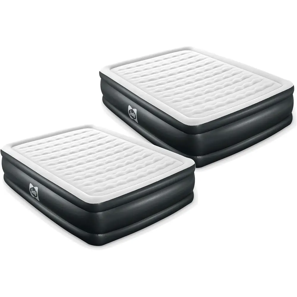 

Надувной надувной матрас 20 со встроенным насосом, сумкой для хранения и ремонтной заплатой, подходит для использования в помещении и на открытом воздухе, Queen