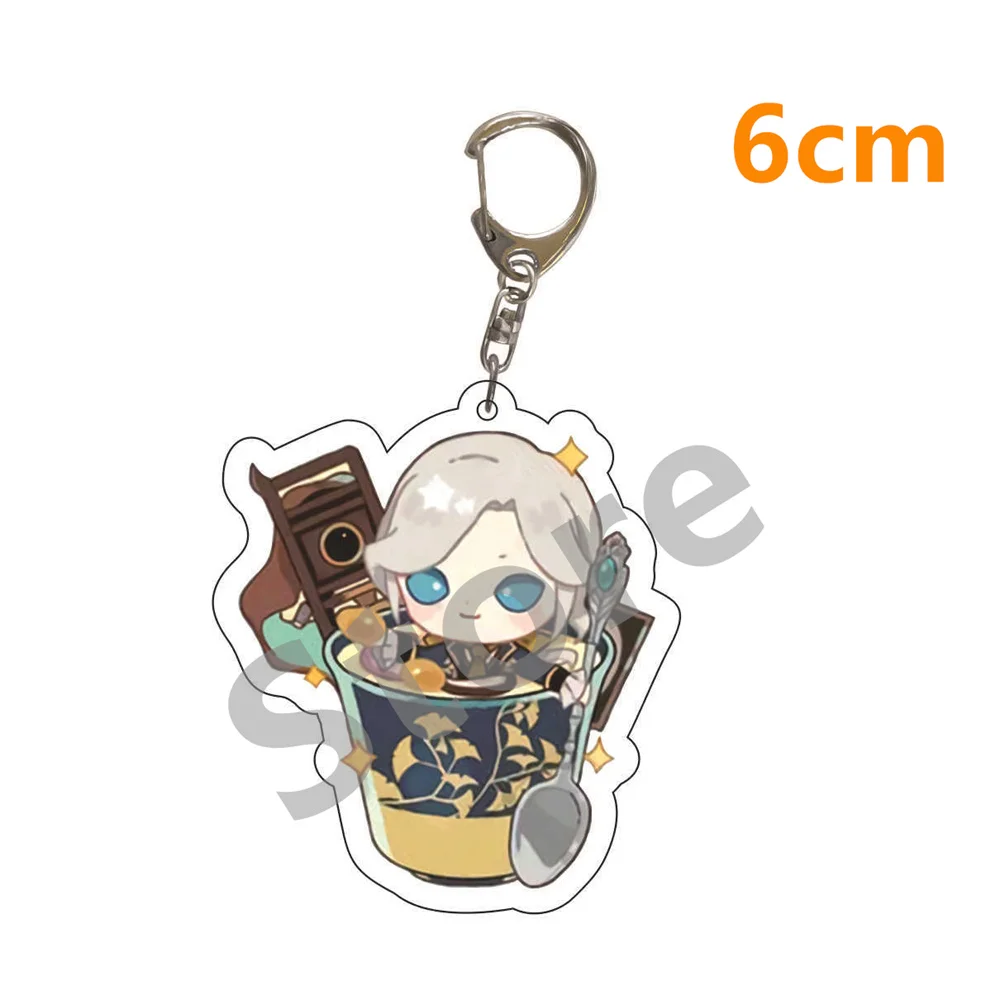 Game Identity V Keychain Doll Anime Margaretha Eli Robbie Naib Mechanic Edgar Acrylic Keyring  Pendant Gift