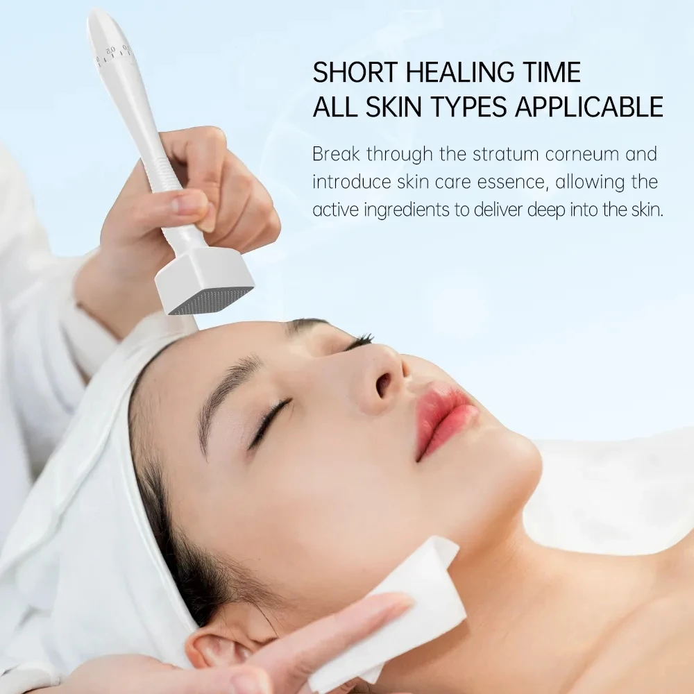 Bestseller Derma Stamp 140 Nadeln Edelstahl-Nadel Derma Pen Einstellbarer Microneedling-Stift DRS 140A – Detail 2