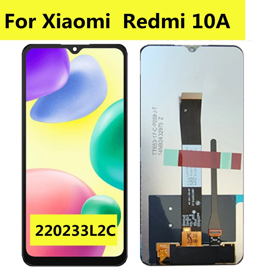 

6.53" For Xiaomi Redmi 10A LCD Display Touch Screen Digitizer Assembly For Redmi 10a 220233L2C Display Replacement