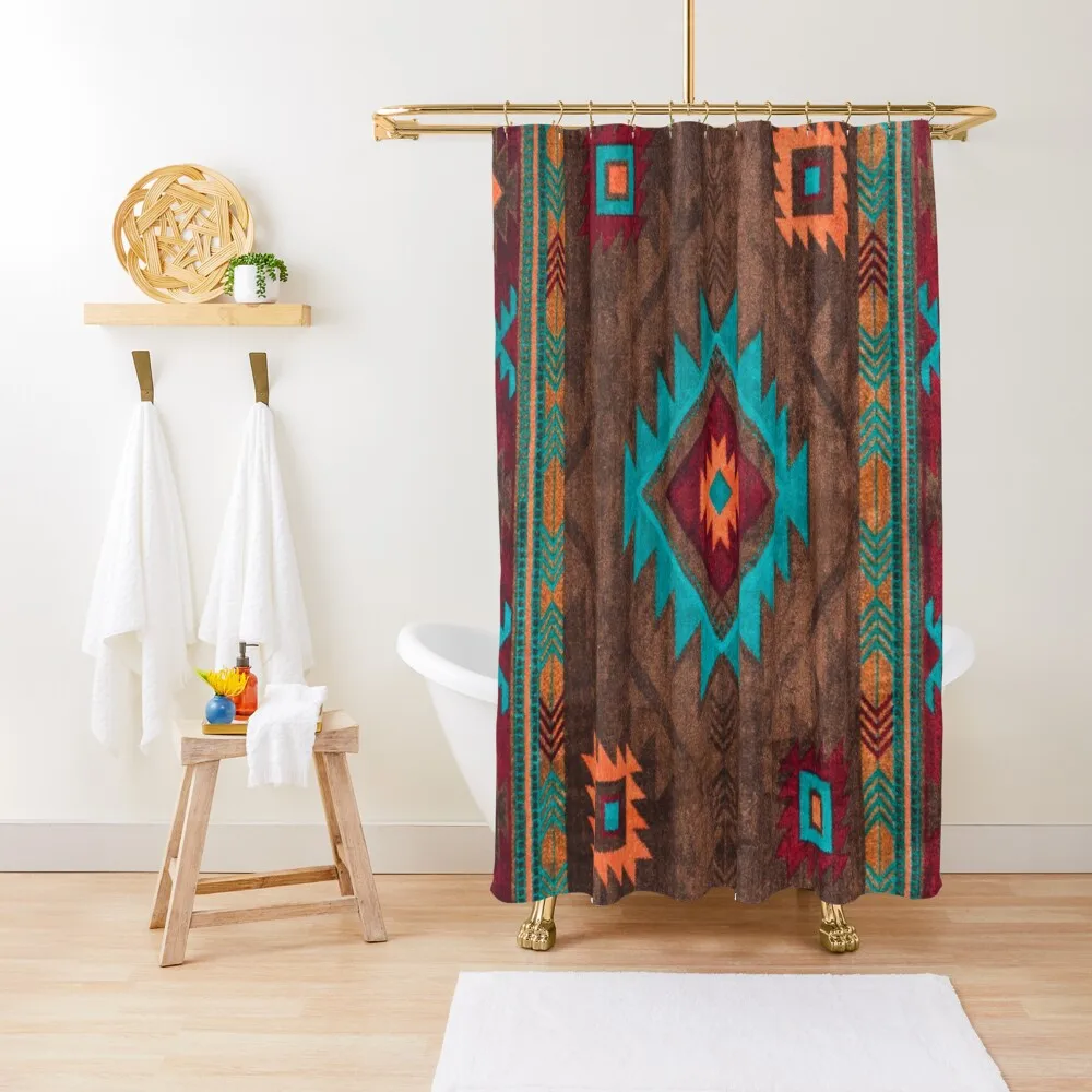 

Farmhouse Vintage Traditional Southwest Style Design Shower Curtain Waterproof Shower Curtain And Anti-Mold