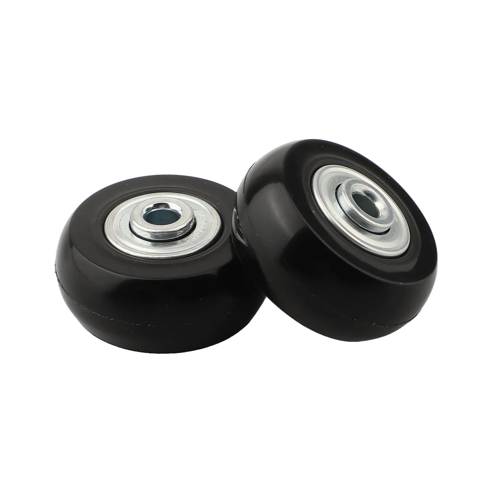4 Pack Luggage Wheels with Rubber Construction for Suitcase Repair Standard Center Bearing ID of 6mm for Compatibility