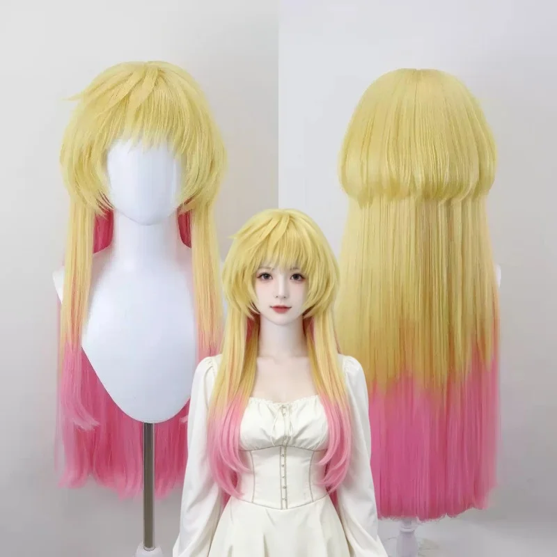 Perruque de cosplay synthétique pour femme, style Marriagetoxin Kinosaki Mei, pour carnaval, convention, déguisement, fête costumée, avec bonnet de perruque offert