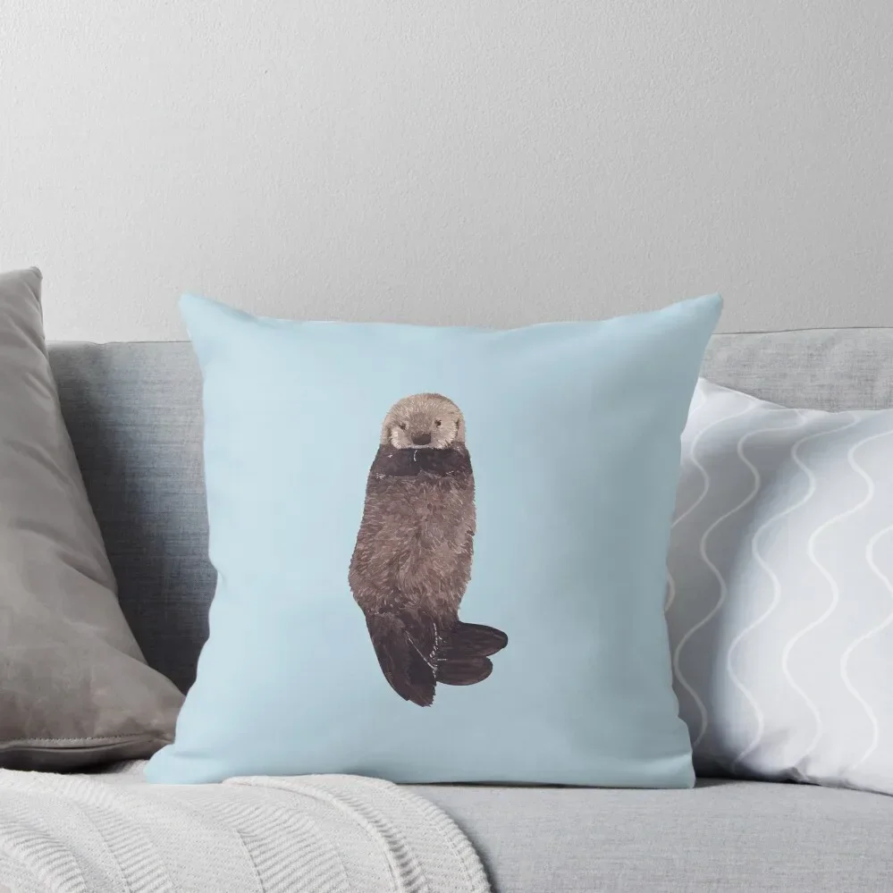 

BABY SEA OTTER-Enhydra lutris Throw Pillow bed pillows Anime Cushion Child pillow