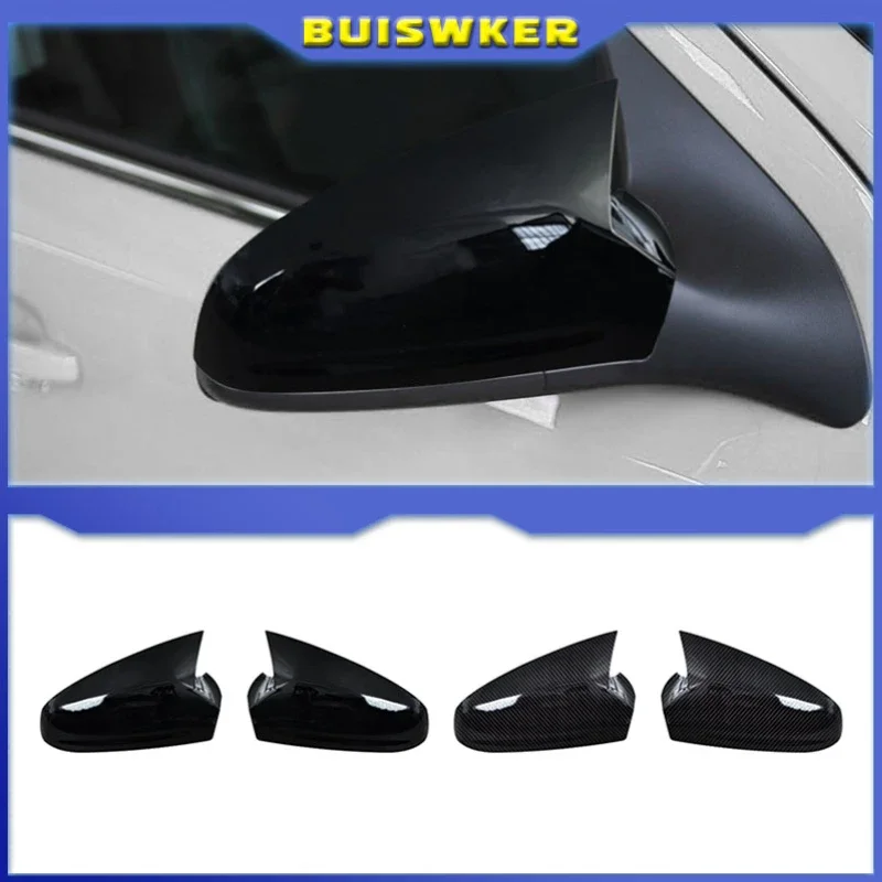 

Pair Side Mirror Cover For Vauxhall Opel Astra H MK5 Door 2004-2009 Glossy Black Rearview Mirror Cover Caps Car Accessories