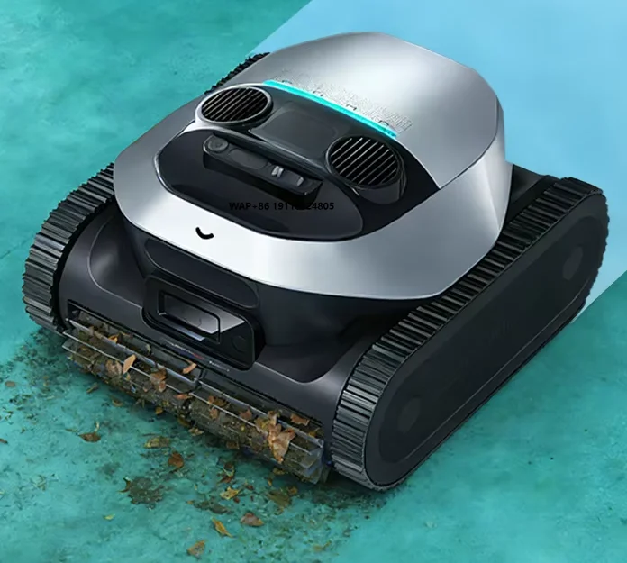 2026 New Arrival Smart Path Planning Pool Robot Cordless Automatic Underwater Suction Cleaner with Wall Climbing Function