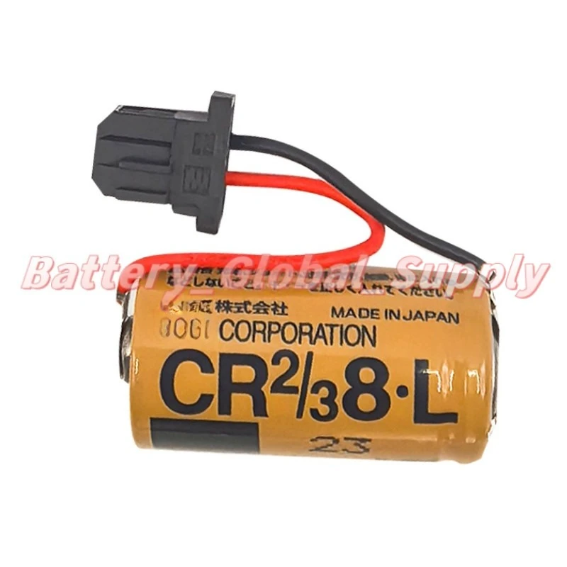 

CR2/3 8.L battery CR2/38.L 3V 2000mah 1PCS with four-hole plug, good quality -
