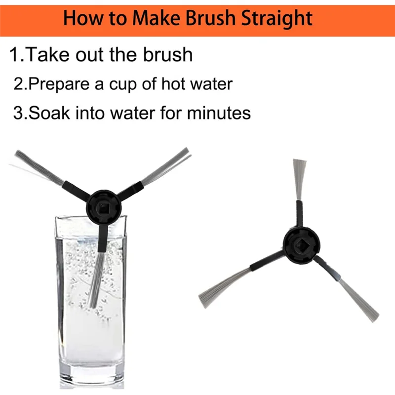 Peças de reposição para aspirador de pó robô WYZE WVCR200S, filtros Hepa de escova lateral principal