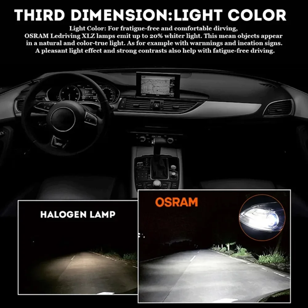 OSRAM Classic 2.0 H4 Lampu LED Mobil H7 H1 LED Lampu Sorot Rendah H8 H11 HB3 HB4 9005 9006 9012 Lampu Kabut LED 6000K Ukuran Mini