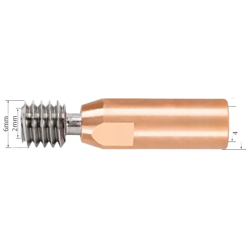 High-Temperature All-Metal 3D Printer Hot End Throat Tube Compatible with Creality CR10 CR-10 Ender 3 Pro Ender 5 M6 Thread