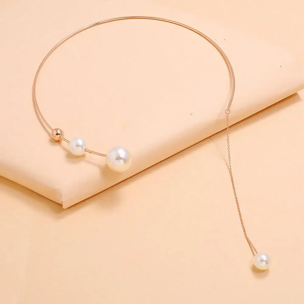 Pearl Necklace Elegant Fashionable Multilayer Clavicle Chain Long Necklace Fashionable Necklace -trend Necklace Stylish Unique image 5